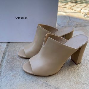 Vince leather mules